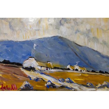 Marie Carroll "West of Ireland" acrylic painting on board. Frame measures 95 x 70cm, painting measures 75 x 50cm. Price includes nationwide delivery.
