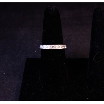 Platinum full eternity diamond ring. Size Q Price includes nationwide delivery