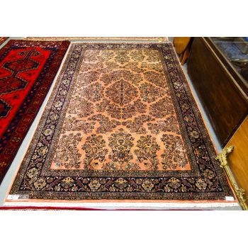 Pink Ground Indo Persian Carpet 310l X 197w Price includes nationwide delivery