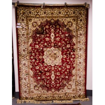 Red Ground Kashmir Rug 230l X 158w cm Price includes nationwide delivery