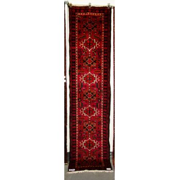 Pink Ground Persian Heriz Runner 284l X 70w cm Price includes nationwide delivery